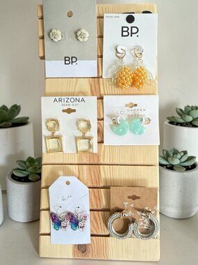 Earring Lot-6 Pair-All New-Lots May Include New Old Stock Or Handmade #1